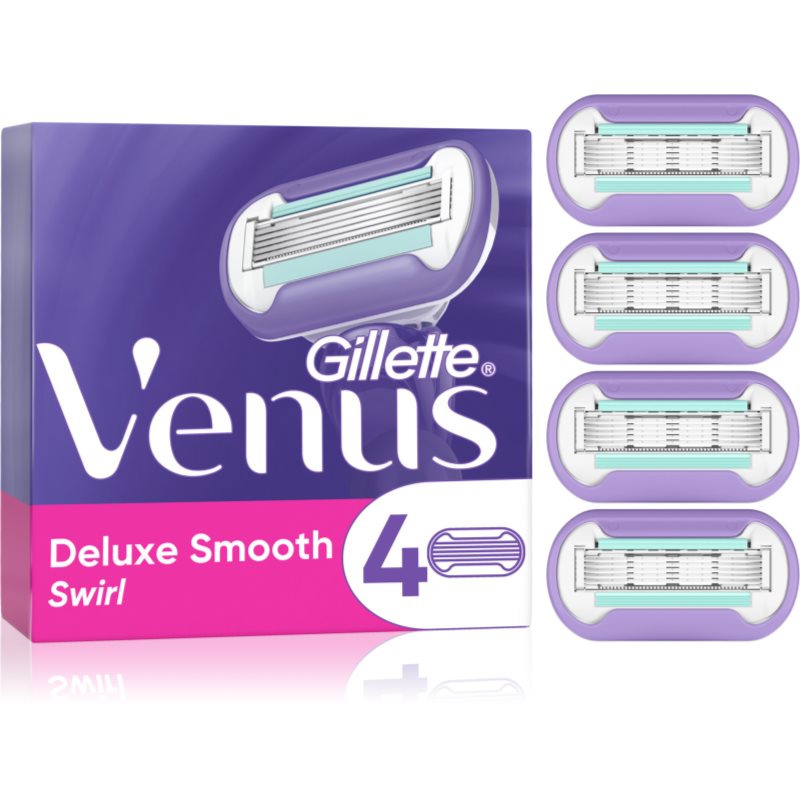 Gillette Venus Deluxe Smooth Swirl náhradní břity 4 ks - parfo.cz