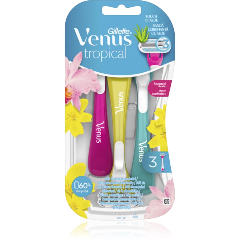 Gillette Venus Tropical jednorázové strojky 3 ks - parfo.cz