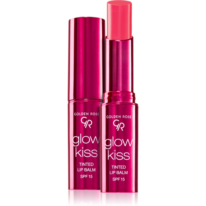 Golden Rose Glow Kiss tónovací balzám na rty SPF 15 odstín 03 Berry Pink 3 g - parfo.cz