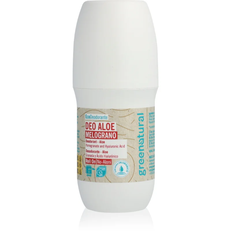 Greenatural Deodorant Roll-On Pomegranate minerální deodorant s kyselinou hyaluronovou 75 ml - parfo.cz