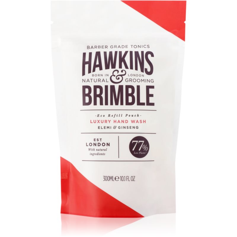 Hawkins & Brimble Luxury Hand Wash Eco Refill Pouch tekuté mýdlo na ruce náhradní náplň 300 ml - parfo.cz