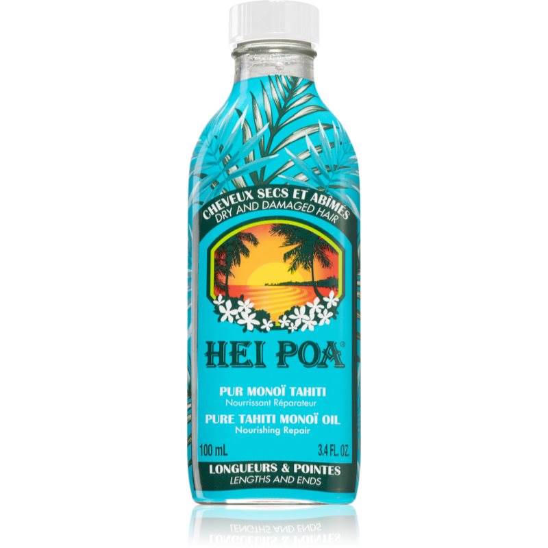 Hei Poa Pure Tahiti Monoï Oil Coconut vyživující olej na vlasy 100 ml - parfo.cz