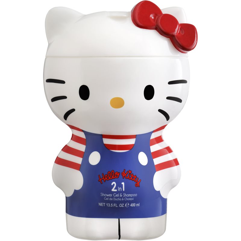 Hello Kitty Shampoo and Shower Gel 2 in 1 sprchový gel a šampon 2 v 1 pro děti 2D 400 ml - parfo.cz