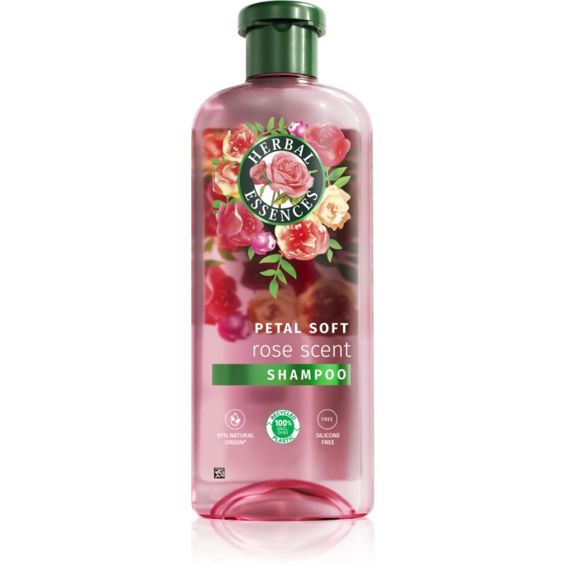 Herbal Essences Rose Scent Petal Soft šampon pro suché a poškozené vlasy 350 ml - parfo.cz