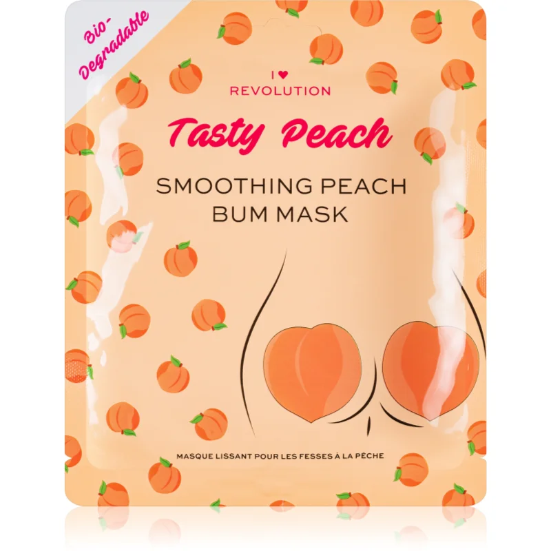 I Heart Revolution Tasty Peach intenzivní hydrogelová maska na hýždě a boky 2 ks - parfo.cz