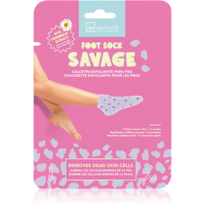 IDC Institute Foot Sock Savage exfoliační maska na nohy 1 ks - parfo.cz