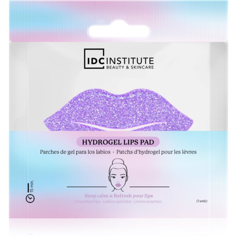 IDC Institute Glitter Lip Purple hydrogelová maska na rty 1 ks - parfo.cz