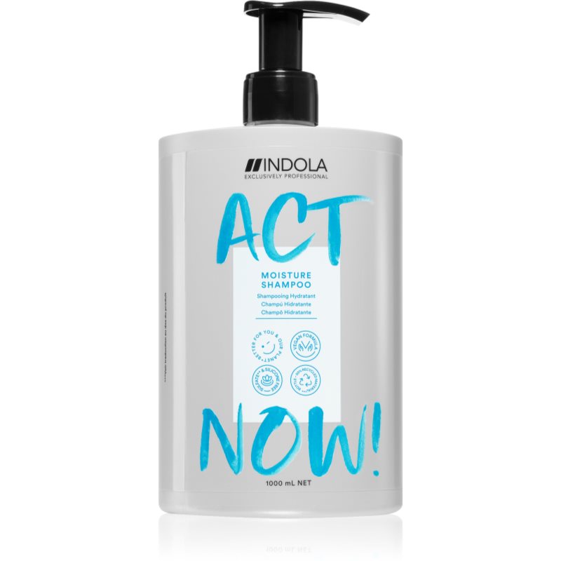 Indola Act Now! Moisture hydratační šampon na vlasy 1000 ml - parfo.cz