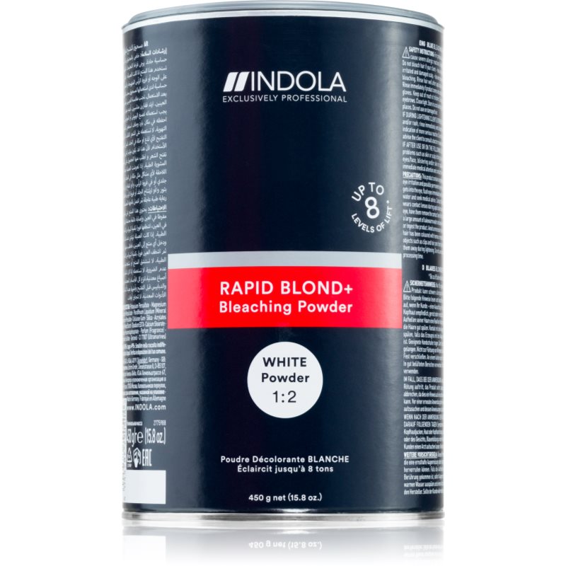 Indola Rapid BLOND+ Bleaching Powder zesvětlující pudr na vlasy odstín White 450 g - parfo.cz