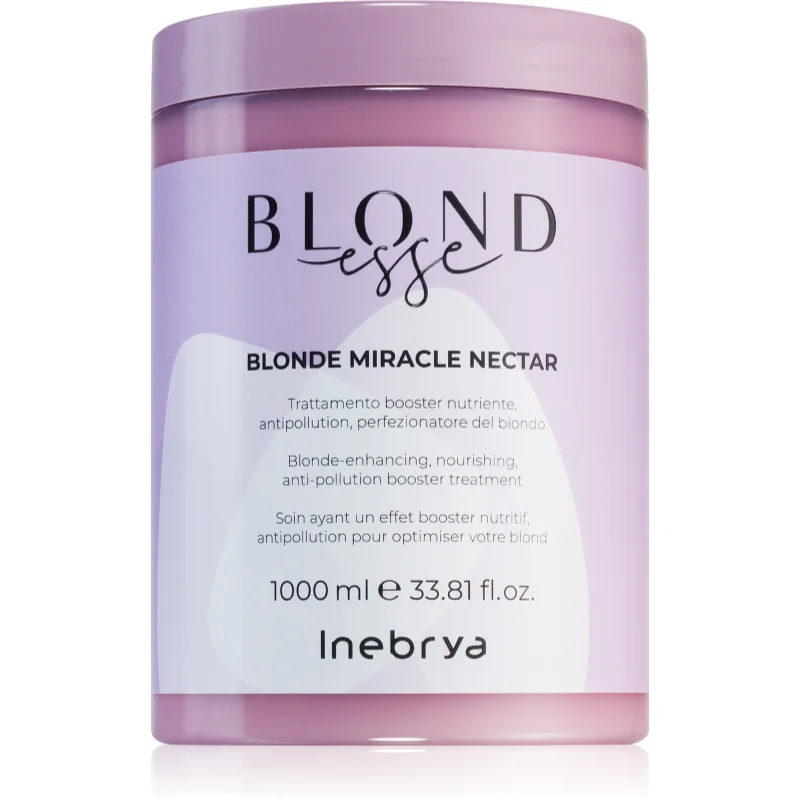 Inebrya BLONDesse Blonde Miracle Nectar hloubkově vyživující kúra pro blond vlasy 1000 ml - parfo.cz