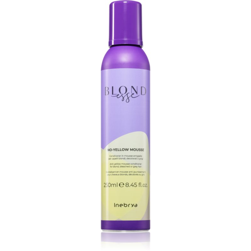 Inebrya BLONDesse No-Yellow Mask pěnový kondicionér neutralizující žluté tóny 250 ml - parfo.cz