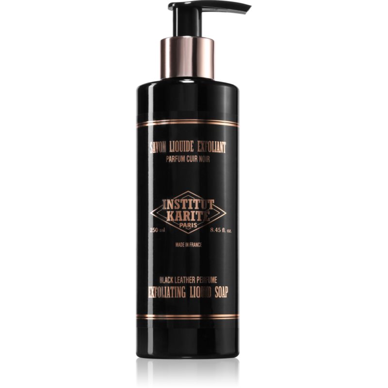 Institut Karité Paris Black Leather Exfoliating Liquid Soap exfoliační tekuté mýdlo 250 ml - parfo.cz
