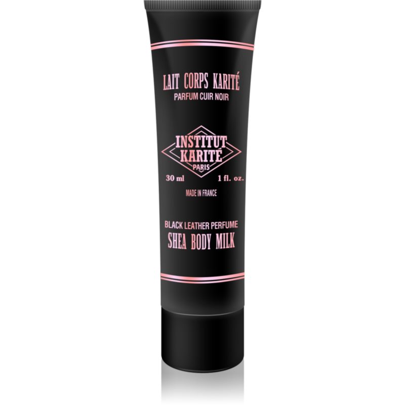 Institut Karité Paris Black Leather Shea Body Milk tělové mléko s bambuckým máslem 30 ml - parfo.cz