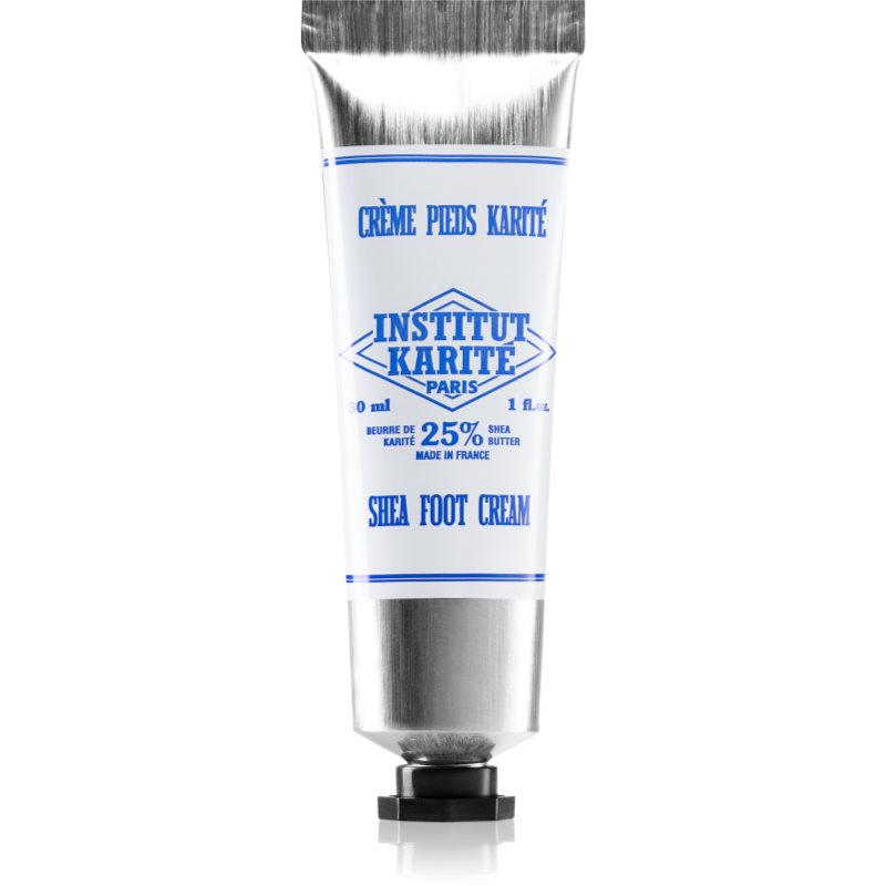 Institut Karité Paris Milk Cream Shea Foot Cream hloubkově hydratační krém na chodidla s bambuckým máslem 30 ml - parfo.cz