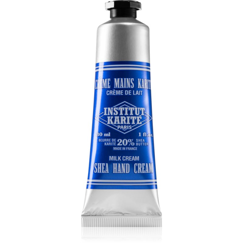 Institut Karité Paris Milk Cream Shea Hand Cream hydratační krém na ruce s bambuckým máslem tube only 30 ml - parfo.cz