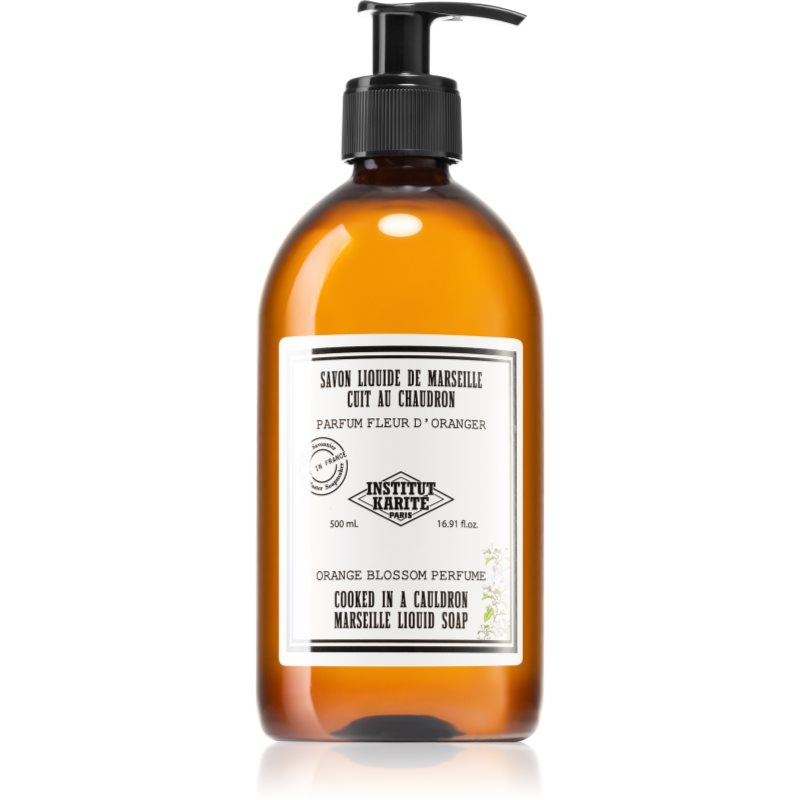 Institut Karité Paris Orange Blossom Marseille Liquid Soap tekuté mýdlo na ruce 500 ml - parfo.cz