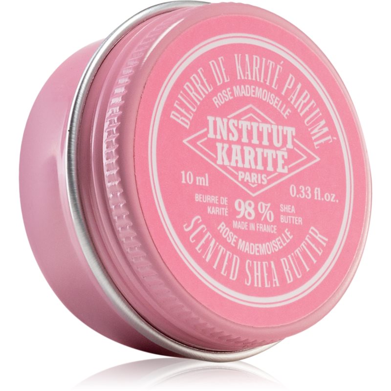 Institut Karité Paris Rose Mademoiselle 98% Scented Shea Butter bambucké máslo s parfemací 10 ml - parfo.cz