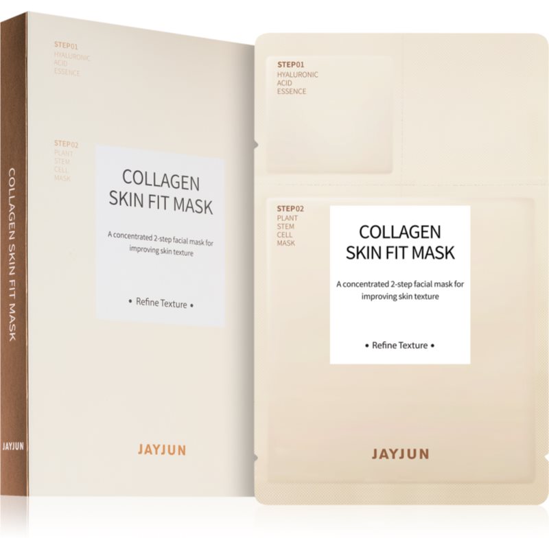 Jayjun Collagen Skin Fit vyživující a obnovující pleťová maska pro unavenou pleť 5 ks - parfo.cz