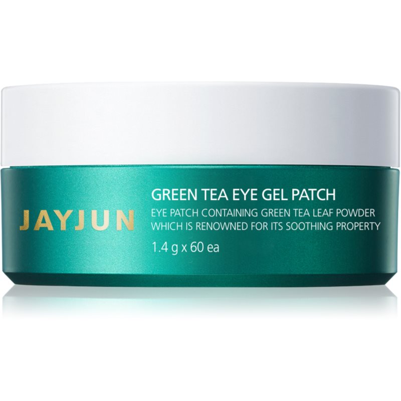 Jayjun Eye Gel Patch Green Tea hydrogelová maska na oční okolí pro rozjasnění a hydrataci 60x1