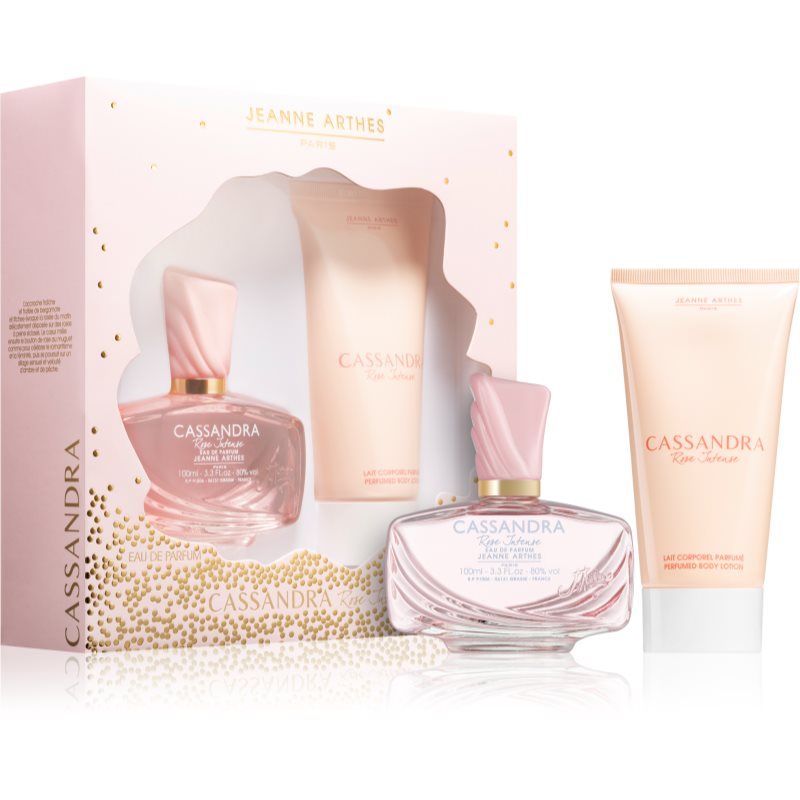 Jeanne Arthes Cassandra Rose Intense dárková sada na tělo pro ženy 100 ml - parfo.cz