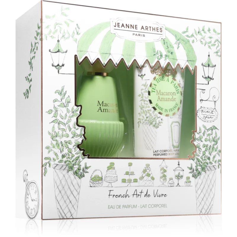 Jeanne Arthes Tea Time á Paris Macaron Amande dárková sada pro ženy - parfo.cz