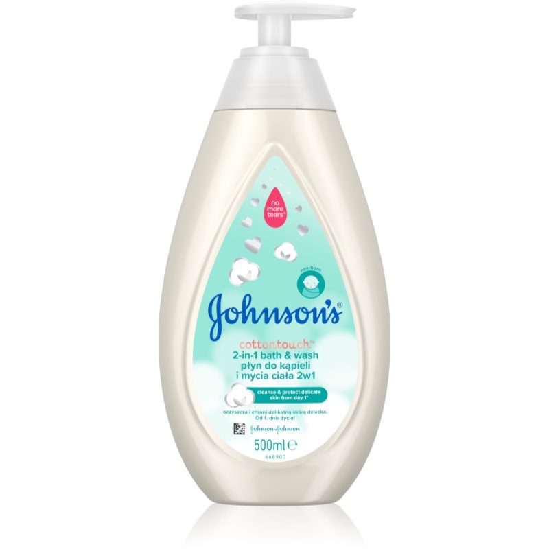 Johnson's® Cottontouch bublinková koupel a mycí gel 2 v 1 pro děti 500 ml - parfo.cz