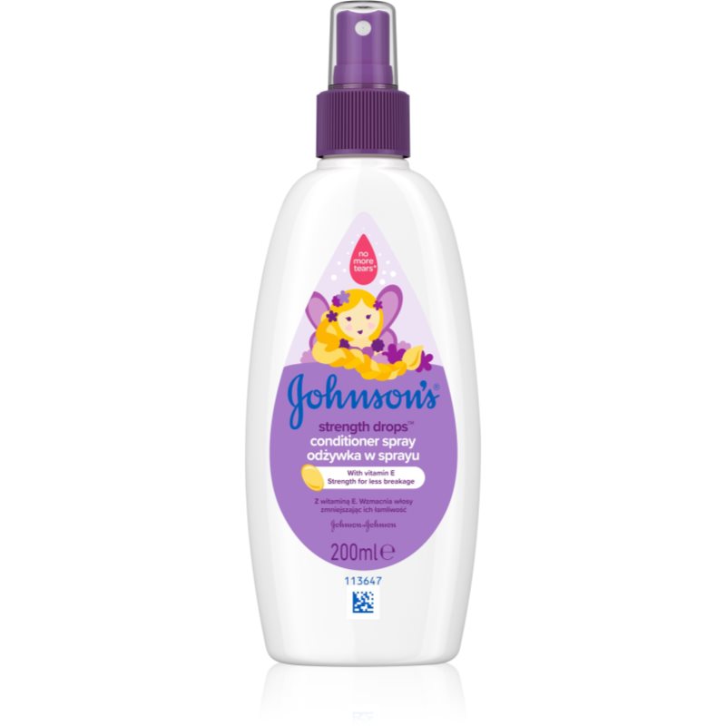 Johnson's® Strenght Drops posilující kondicionér pro děti ve spreji 200 ml - parfo.cz