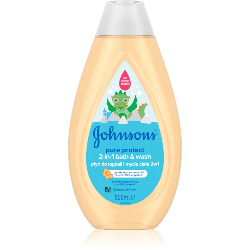 Johnson's® Wash and Bath sprchový a koupelový gel pro děti 2 v 1 500 ml - parfo.cz