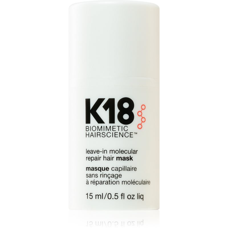 K18 Molecular Repair Hair Mask bezoplachová vlasová péče 15 ml - parfo.cz