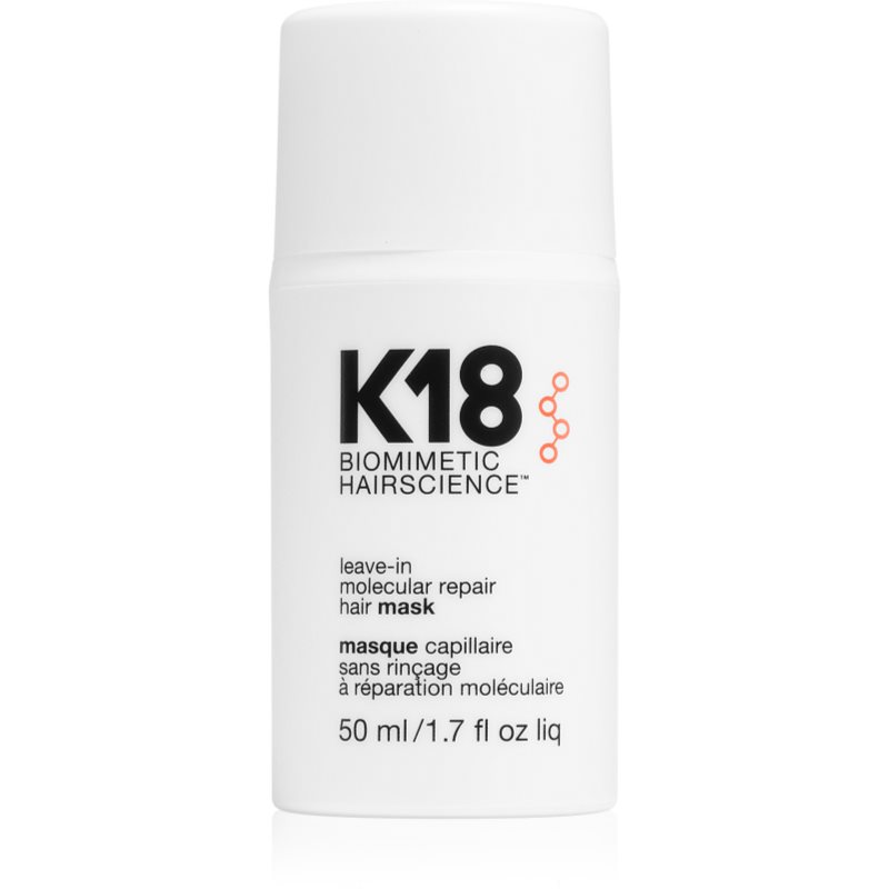 K18 Molecular Repair Hair Mask bezoplachová vlasová péče 50 ml - parfo.cz