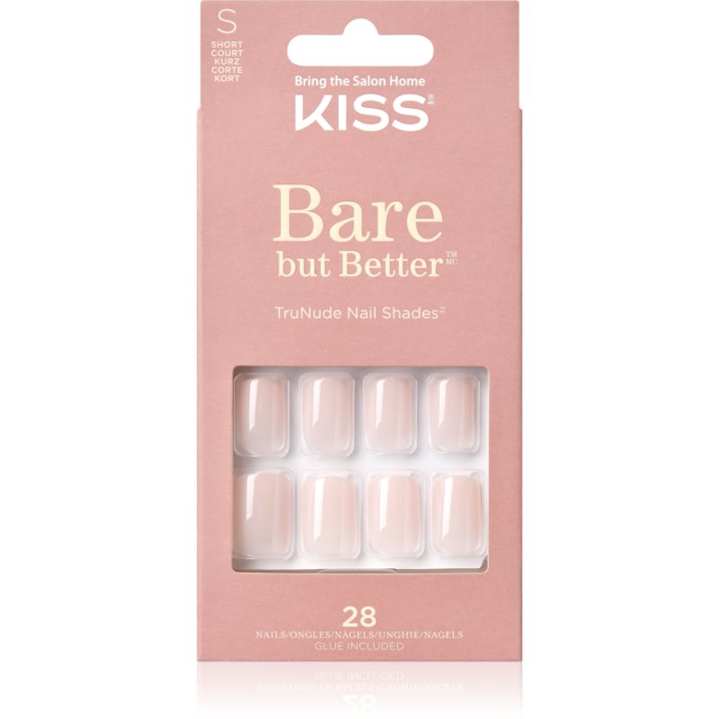 KISS Bare But Better Short umělé nehty 28 ks - parfo.cz