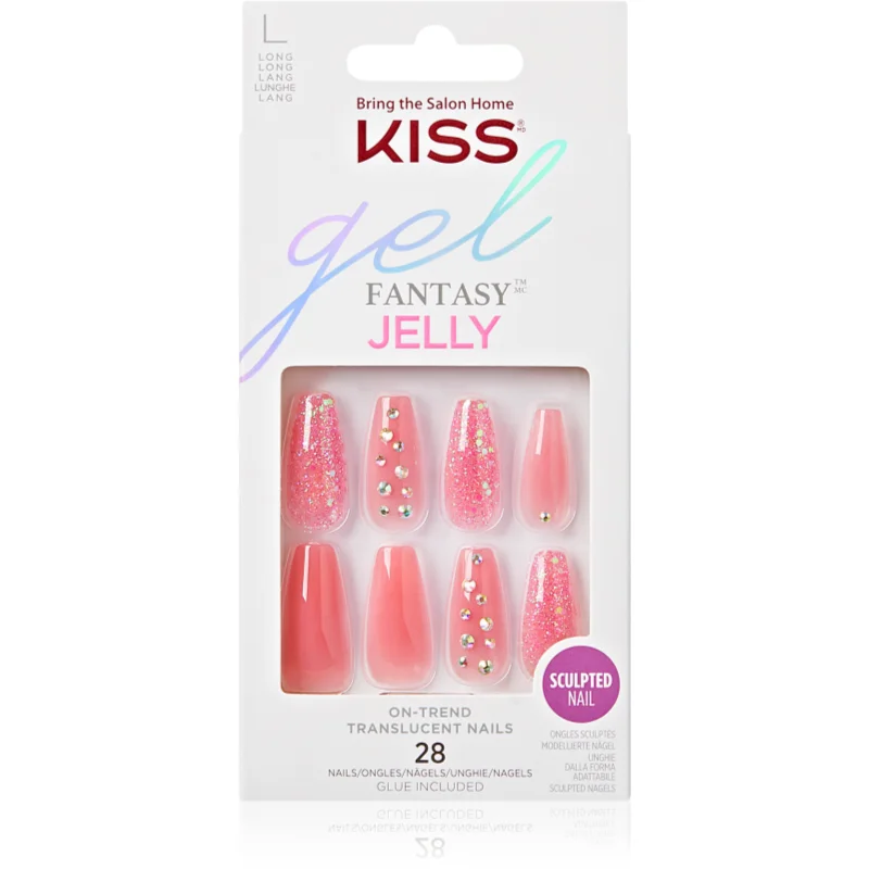 KISS Gel Fantasy Jelly umělé nehty 28 ks - parfo.cz