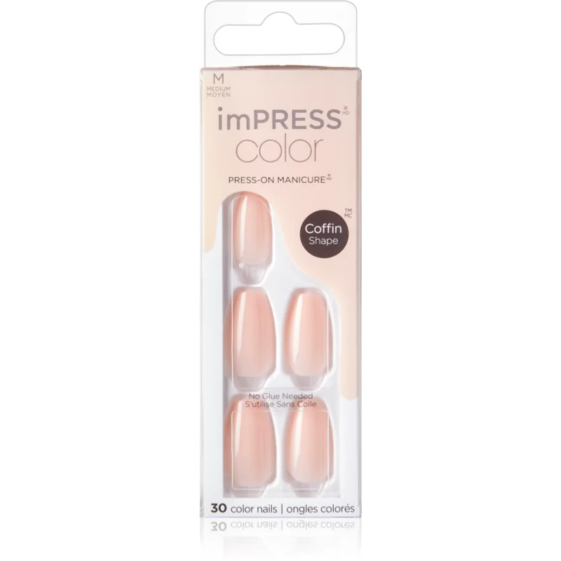 KISS imPRESS Color Medium umělé nehty Bubble Kiss 30 ks - parfo.cz