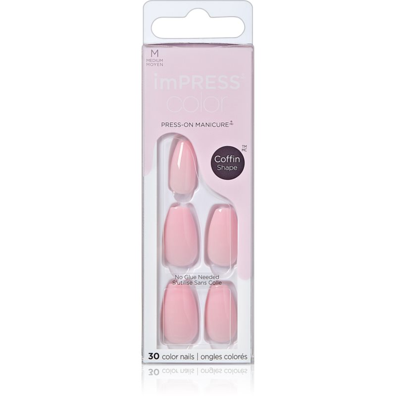 KISS imPRESS Color Medium umělé nehty Pink Dream 30 ks - parfo.cz