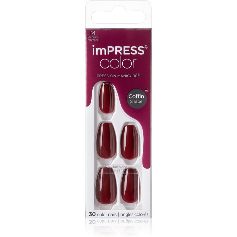 KISS imPRESS Color Medium umělé nehty Winery in NYC 30 ks - parfo.cz
