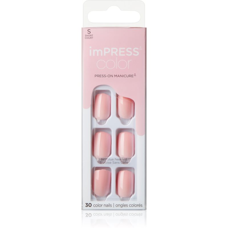 KISS imPRESS Color Short umělé nehty Pick Me Pink 30 ks - parfo.cz