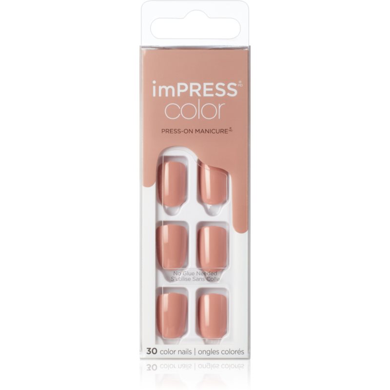 KISS imPRESS Color Short umělé nehty Sandbox 30 ks - parfo.cz
