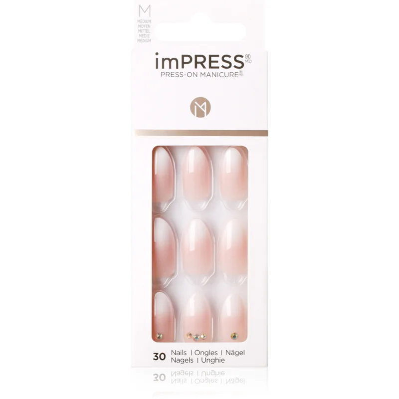 KISS imPRESS Medium umělé nehty Awestruck 30 ks - parfo.cz