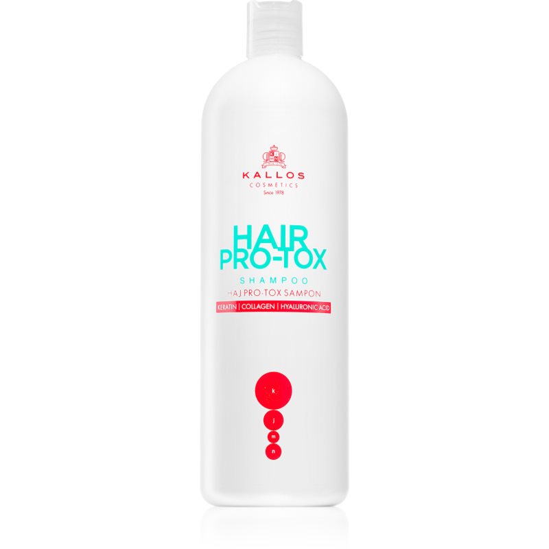 Kallos Hair Pro-Tox šampon s keratinem pro suché a poškozené vlasy 1000 ml - parfo.cz