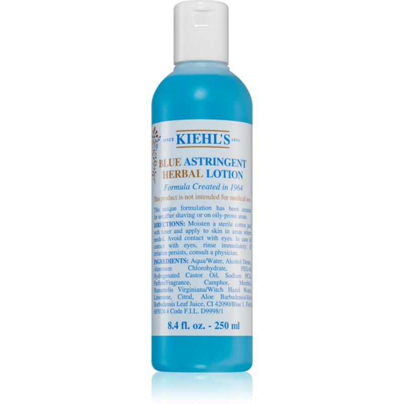 Kiehl's Blue Herbal Lotion tonikum pro mastnou a problematickou pleť pro ženy 250 ml - parfo.cz