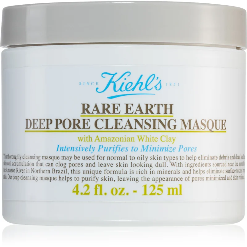 Kiehl's Rare Earth Deep Pore Cleansing Mask hloubkově čisticí maska pro zmenšení pórů 125 ml - parfo.cz