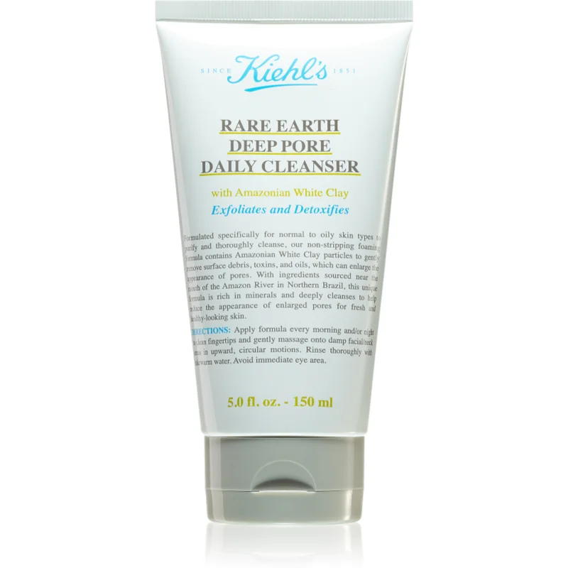 Kiehl's Rare Earth Deep Pore Daily Cleanser detoxikační čisticí krém pro stažení pórů 150 ml - parfo.cz