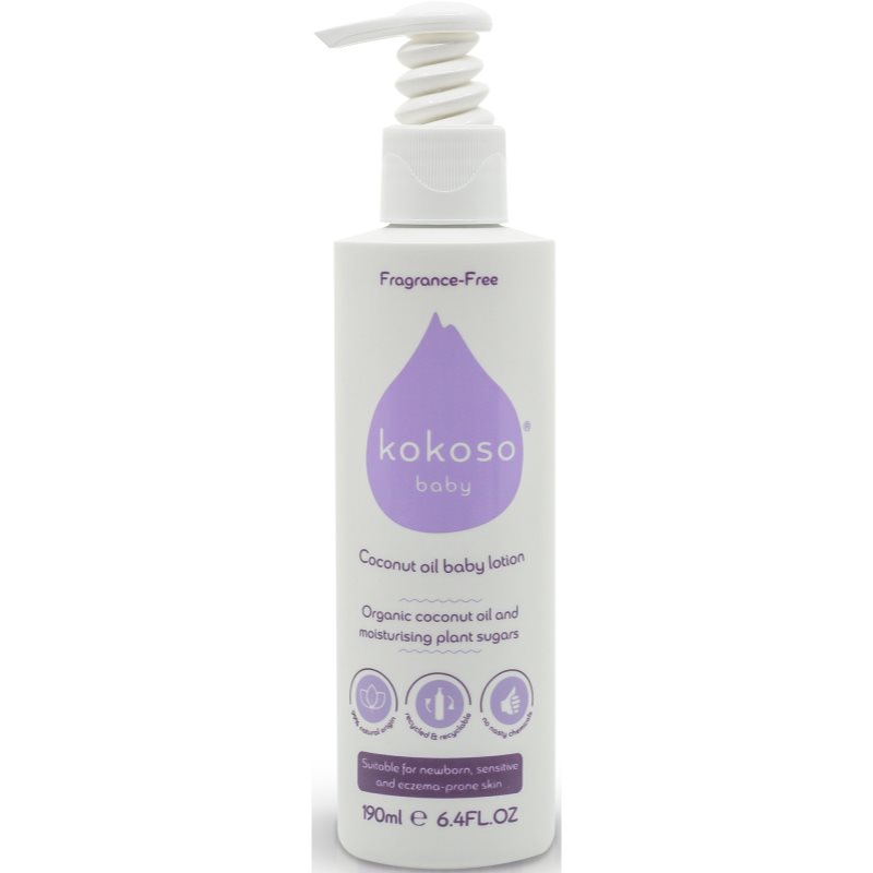 Kokoso Baby Kids tělové mléko bez parfemace pro děti 190 ml - parfo.cz