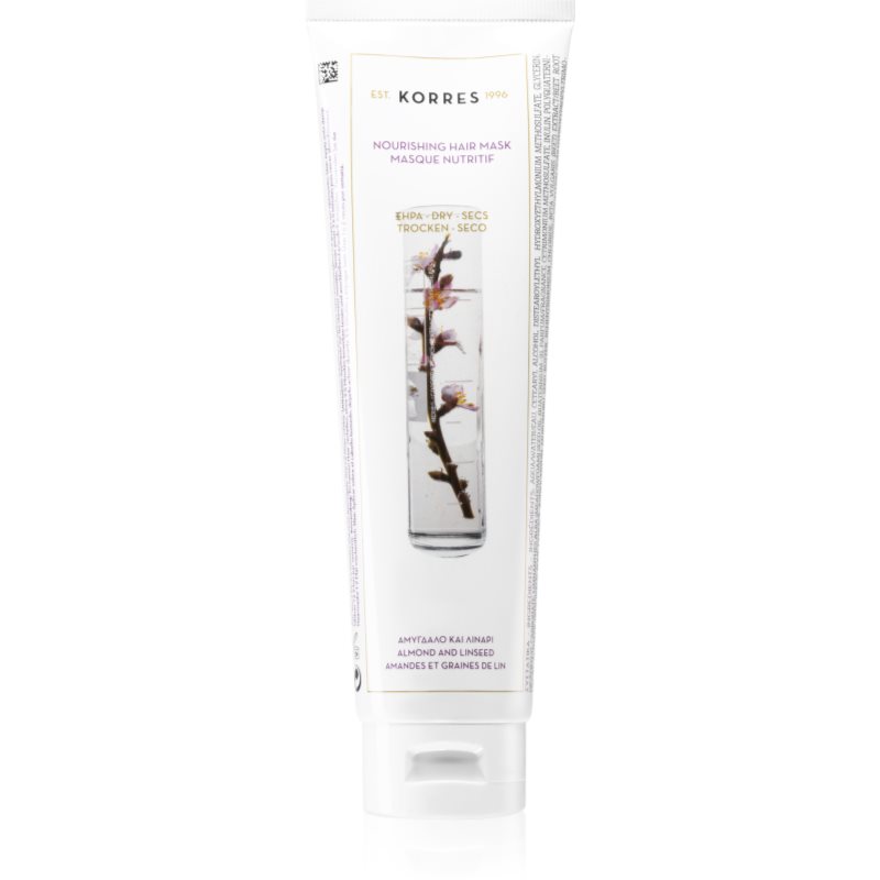 Korres Almond & Linseed vyživující maska pro suché a poškozené vlasy 125 ml - parfo.cz
