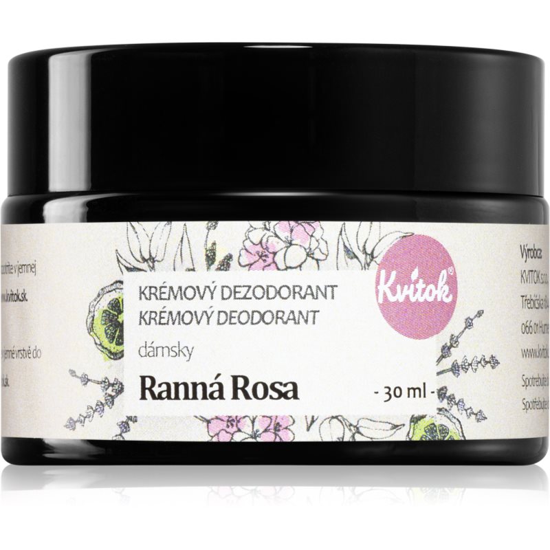 Kvitok Ranní rosa deodorant v krému pro citlivou pokožku 30 ml - parfo.cz