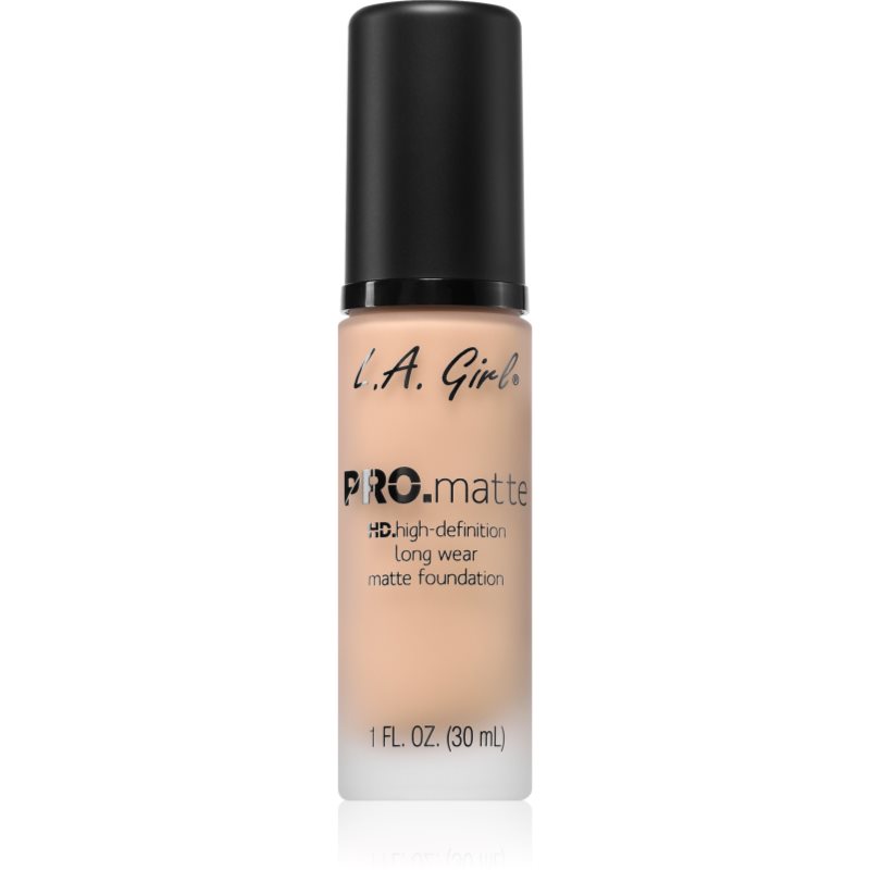 L.A. Girl Cosmetics PRO. Matte HD dlouhotrvající make-up s matným efektem odstín Bisque 30 ml - parfo.cz