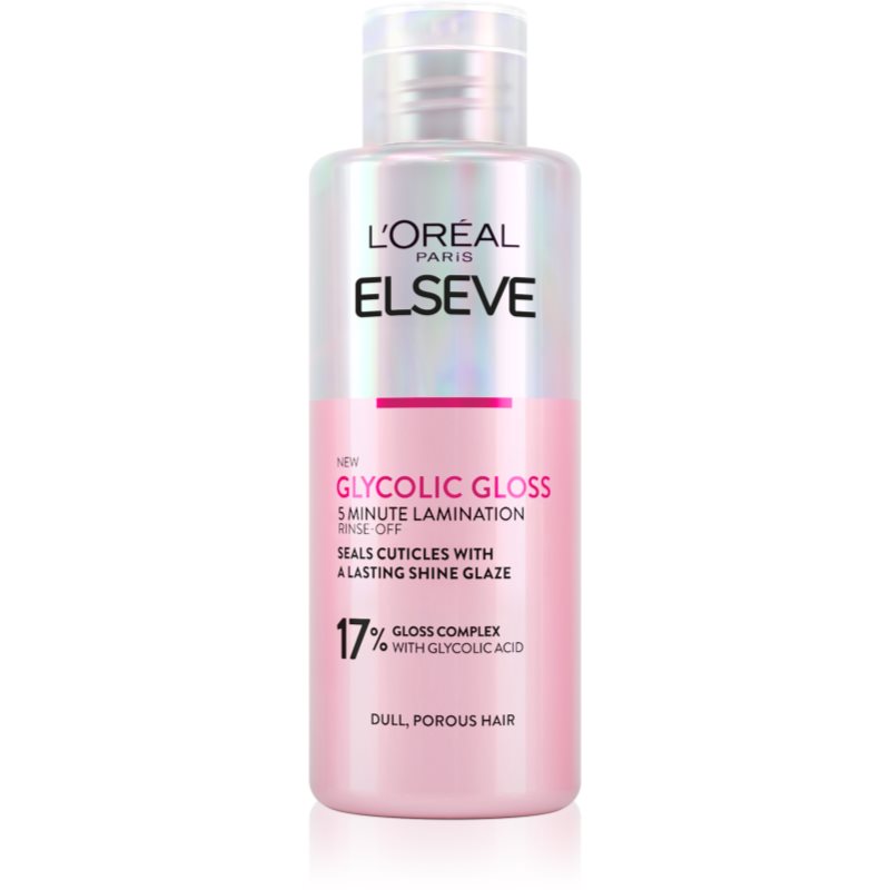 L’Oréal Paris Elseve Glycolic Gloss maska na vlasy pro uhlazení a obnovu poškozených vlasů 200 ml - parfo.cz
