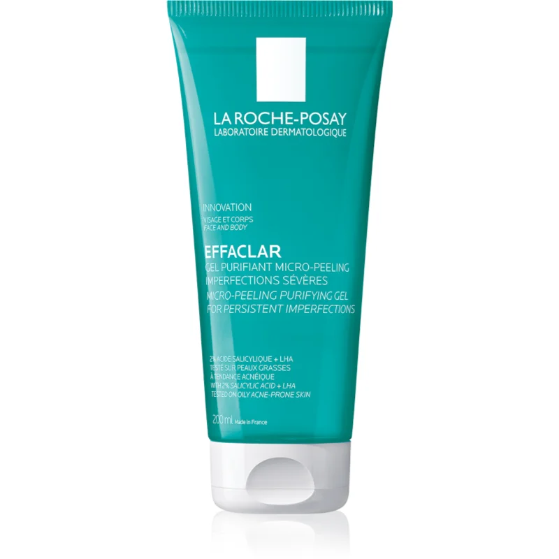 La Roche-Posay Effaclar čisticí peelingový gel pro mastnou a problematickou pleť 200 ml - parfo.cz