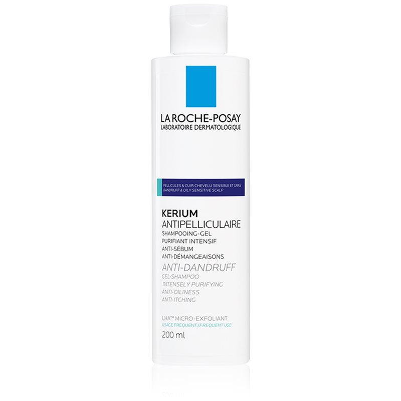 La Roche-Posay Kerium Anti-Dandruff exfoliační šampon proti mastným lupům 200 ml - parfo.cz