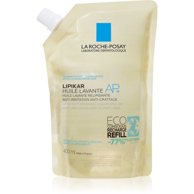 La Roche-Posay Lipikar Huile AP+ zvláčňující relipidační mycí olej proti podráždění náhradní náplň 400 ml - parfo.cz